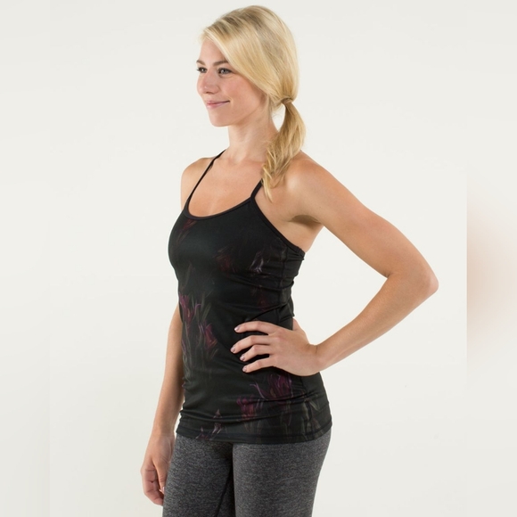 Lululemon Power Y Tank *Luon Light Midnight Iris Multi / Black 6 - Picture 3 of 10